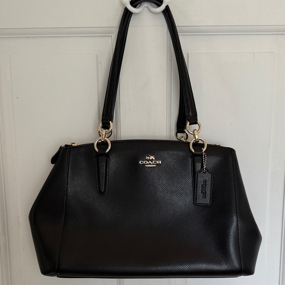 Coach Vintage Black Leather Satchel
